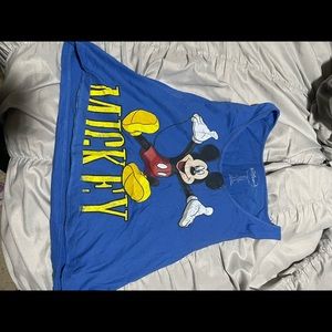 Please message me before buying - Blue mickey disney top - Size: M